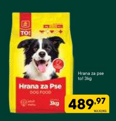 Hrana za pse to! 3kg