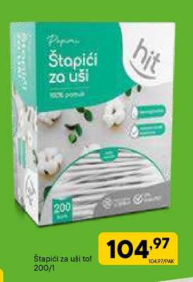 Štapići za uši to!