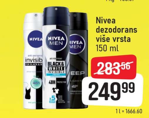 Nivea dezodorans više vrsta 150 ml