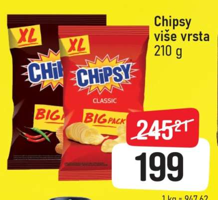 Chipsy više vrsta