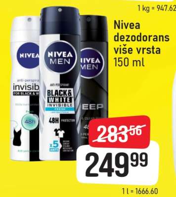 Nivea dezodorans više vrsta