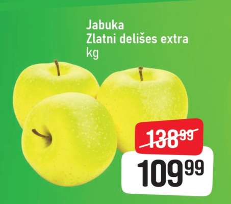 Jabuka zlatni delišes extra