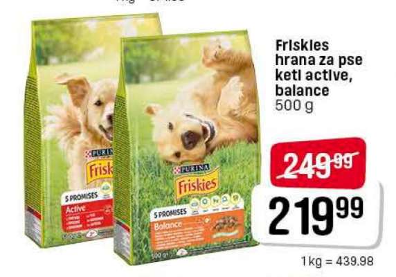 Friskies hrana za pse keti active, balance