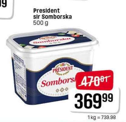 President sir Somborska 500 g
