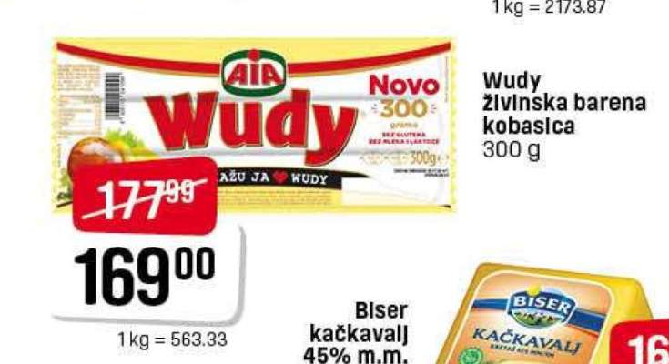 Wudy žilvinska barena kobasica