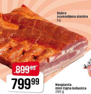 Dobro suvosoljena slanina