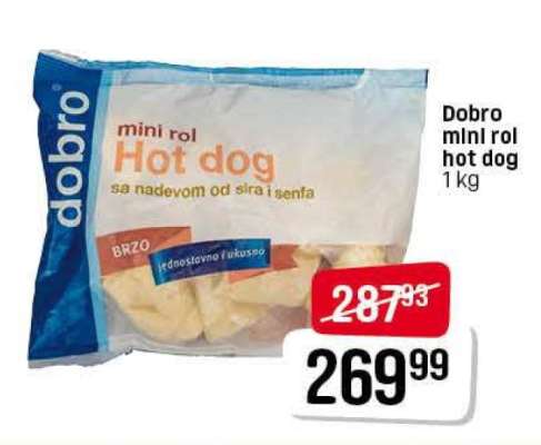 Dobro mini rol hot dog