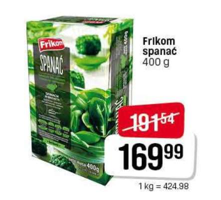 Frikom Spanać 400 g