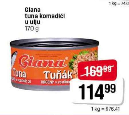 Giana tuna komadići u ulju