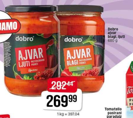 Dobro ajvar blagi, ljuti