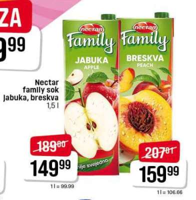 NECTAR FAMILY SOK jabuka