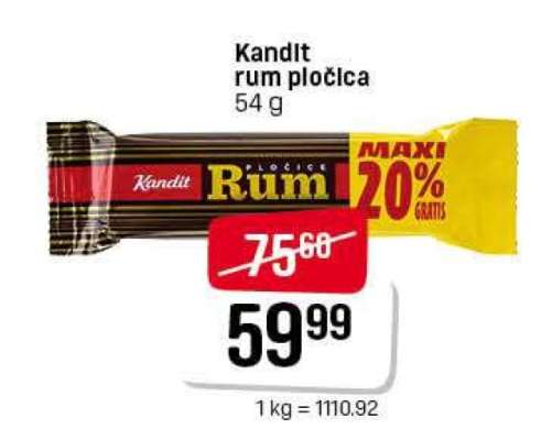 Kandit rum pločica