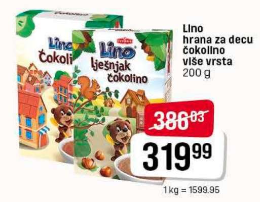 Lino hrana za decu čokolino više vrsta