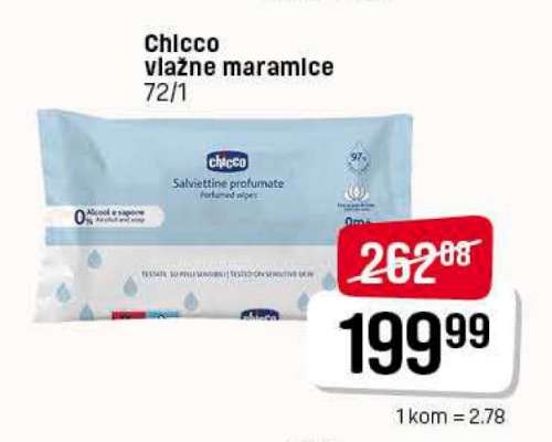Chicco vlažne maramice