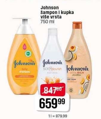 Johnson šampon i kupka više vrsta