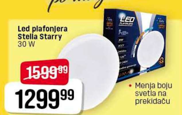 Led plafonjera Stella Starry