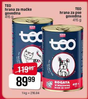 TEO hrana za mačke govedina