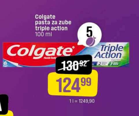 Colgate Triple Action Toothpaste 100 ml