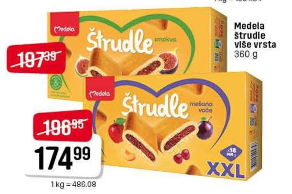 Medela štrudle više vrsta 360 g