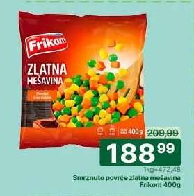 Smrznuto povrće zlatna mešavina