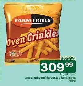 Smrznuti pomfrit rebrasti Farm frites