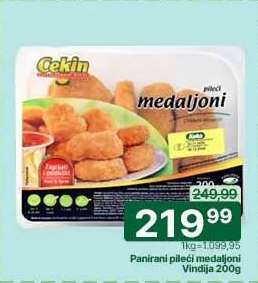 Panirani pileći medaljoni Vindija