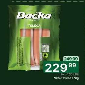Viršle teleće 170g