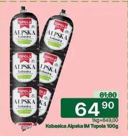 Kobasica alpska IM Topola 100g