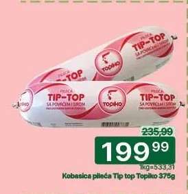 Kobasica pileća Tip Top Topiko 375g