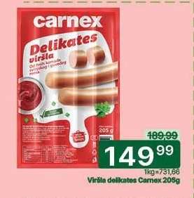 Viršla delikates Carnex 205g