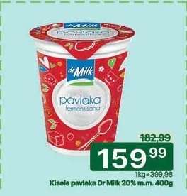 Kisela pavlaka Dr Milk 20% m.m. 400g