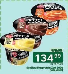 Svěží puding protein Zott 200g