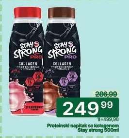 Proteinski napitak sa kolagenom Stay strong 500ml