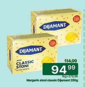 Margarin stoni classic Dijamant 250g