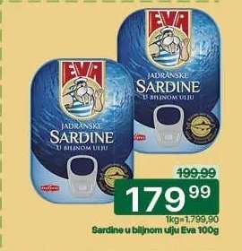 Sardine u biljnom ulju Eva