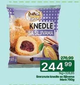 Smrznute knedle sa šljivama Mara 750g