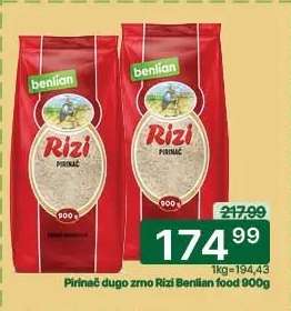 Pirinac dugo zrno Rizi Benlian food 900g