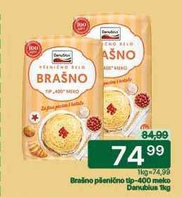 Brašno pšenično tip-400 meko Danubius 1kg