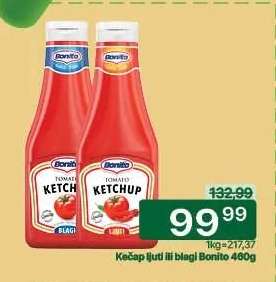 Kečap ljuti ili blagi Bonito 460g