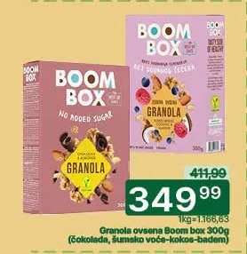 Granola ovsena Boom box 300g