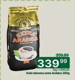 Kafa mlevena extra Arabica 200g