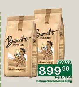 Kafa mlevena Bonito 500g