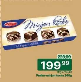 Praline minjon kocke