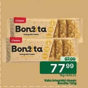 Keks integralni classic Bonžita 120g