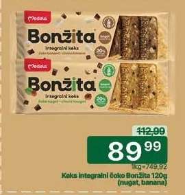 Keks integralni čoko Bonžita 120g