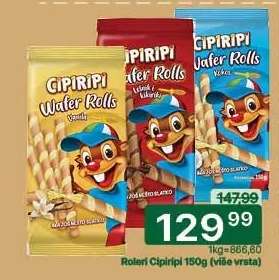 Roleri Cipiripi 150g (više vrsta)