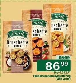 Hleb Bruschette Maretti 70g