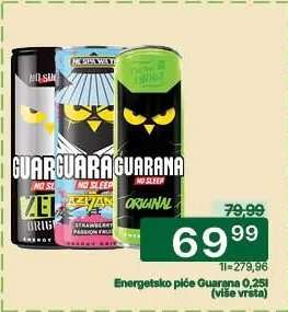 Energetsko piće Guarana 0.25l