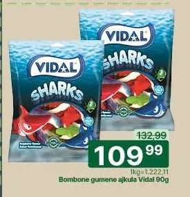 Bombone gumene ajkula Vidal 90g