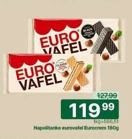 Napolitanke Eurovafel Eurocrem 180g